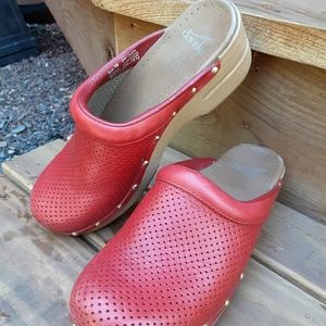 Dansko Red Mules